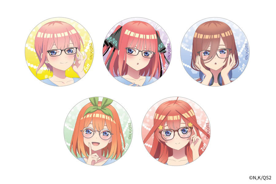 Zoff｜五等分の花嫁＊ トレーディング缶バッジ(全10種コンプリート