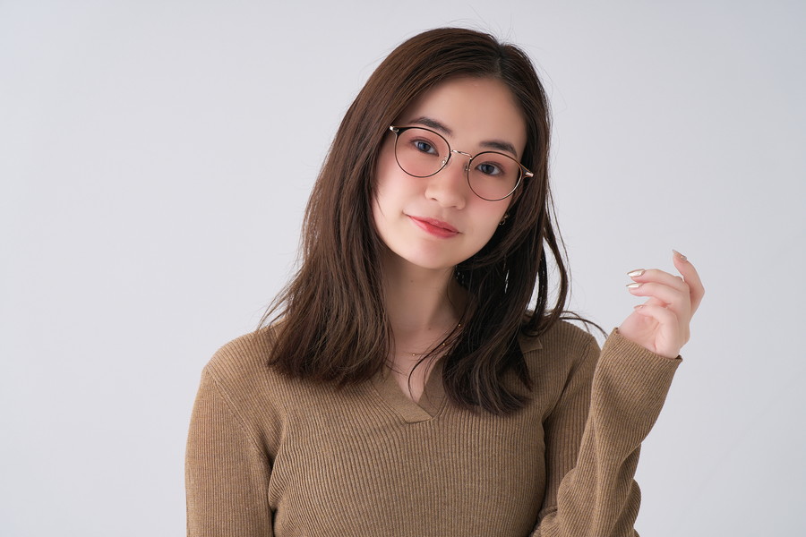 目元に華やかさをプラスするメタルフレーム/CLASSIC[中顔面短縮みえ