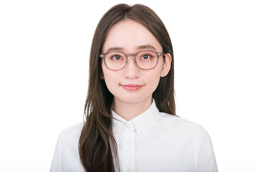 丸みのある太めのプラスチックフレーム/黒縁メガネ/CLASSIC（ZA221005