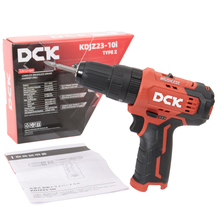 DCK 12V 充電式振動ドライバードリル KDJZ23-10i