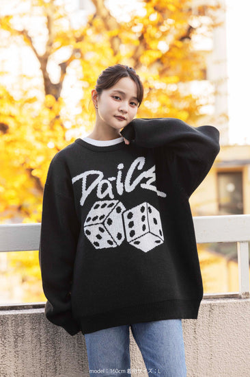 Da-iCE Jacquard Crew Knit(black)