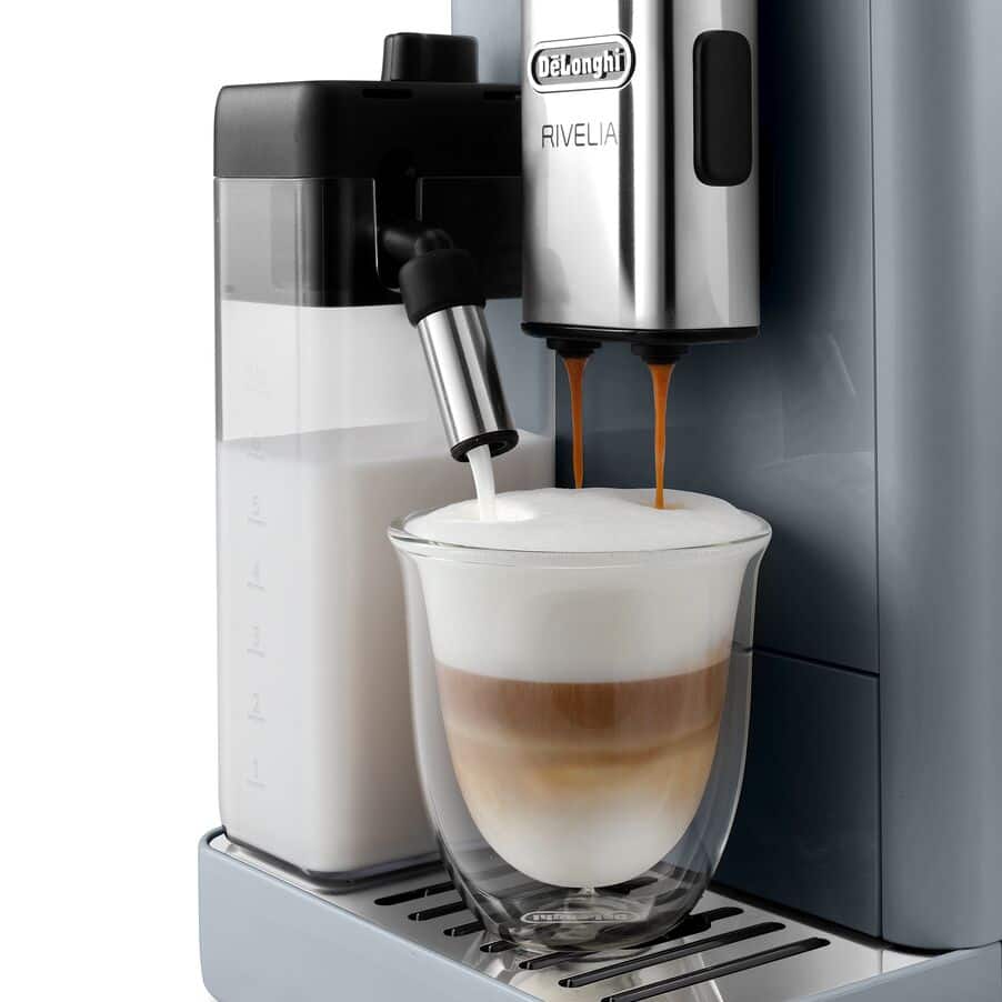 Rivelia Espresso Machine, Pebble Grey EXAM44055G | De'Longhi US
