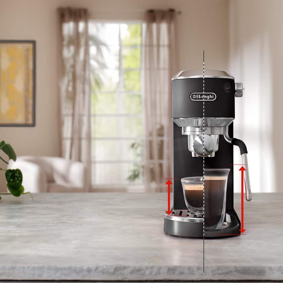 デディカ デュオ エスプレッソ・カプチーノメーカー ブラック EC890J-B