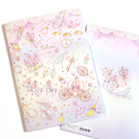 バレエ・ダンス用品のミルバ / NB15612 A5ノート シンデレラ