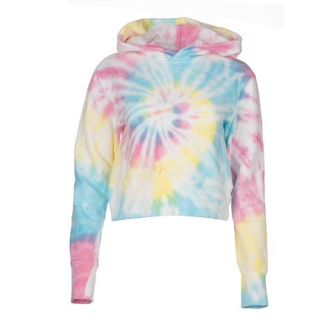 Multi Tie Dye Cropped Hoodie | Dannijo
