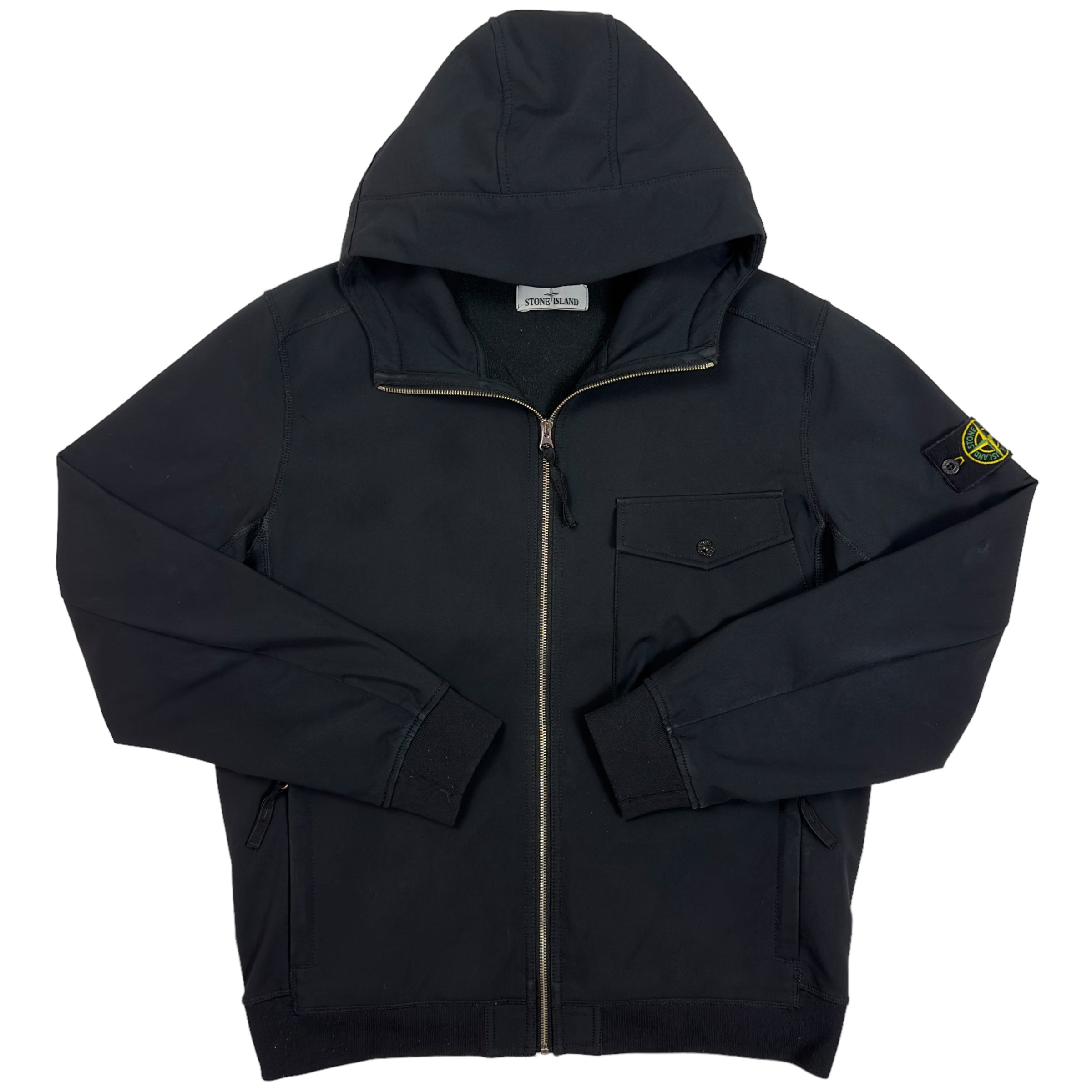 A/W 17 Stone Island Soft Shell R Jacket - Black – Dans Designer Ltd