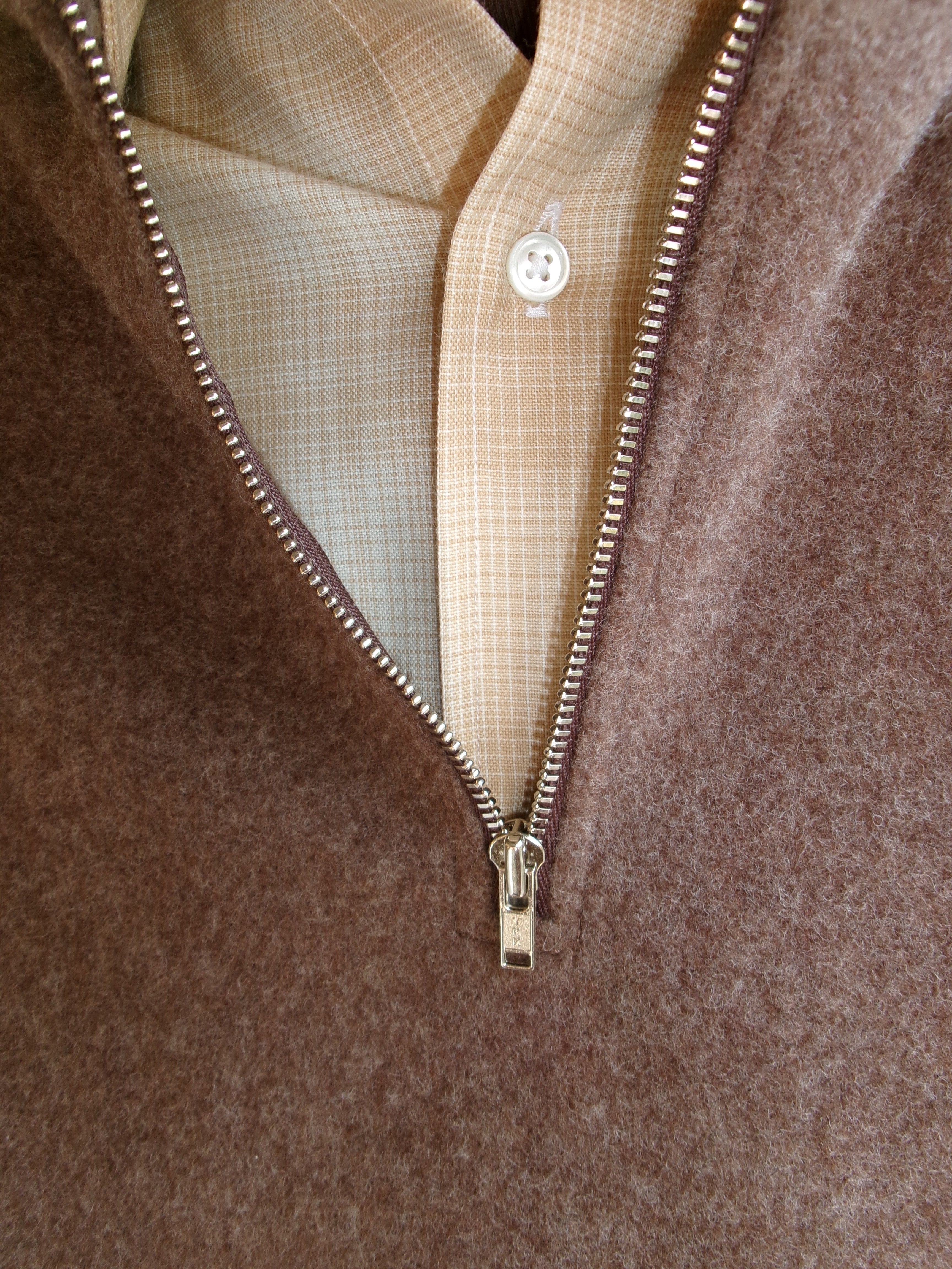 FUJI BRUSHED WOOL PULLOVER(BROWN) – dailystore