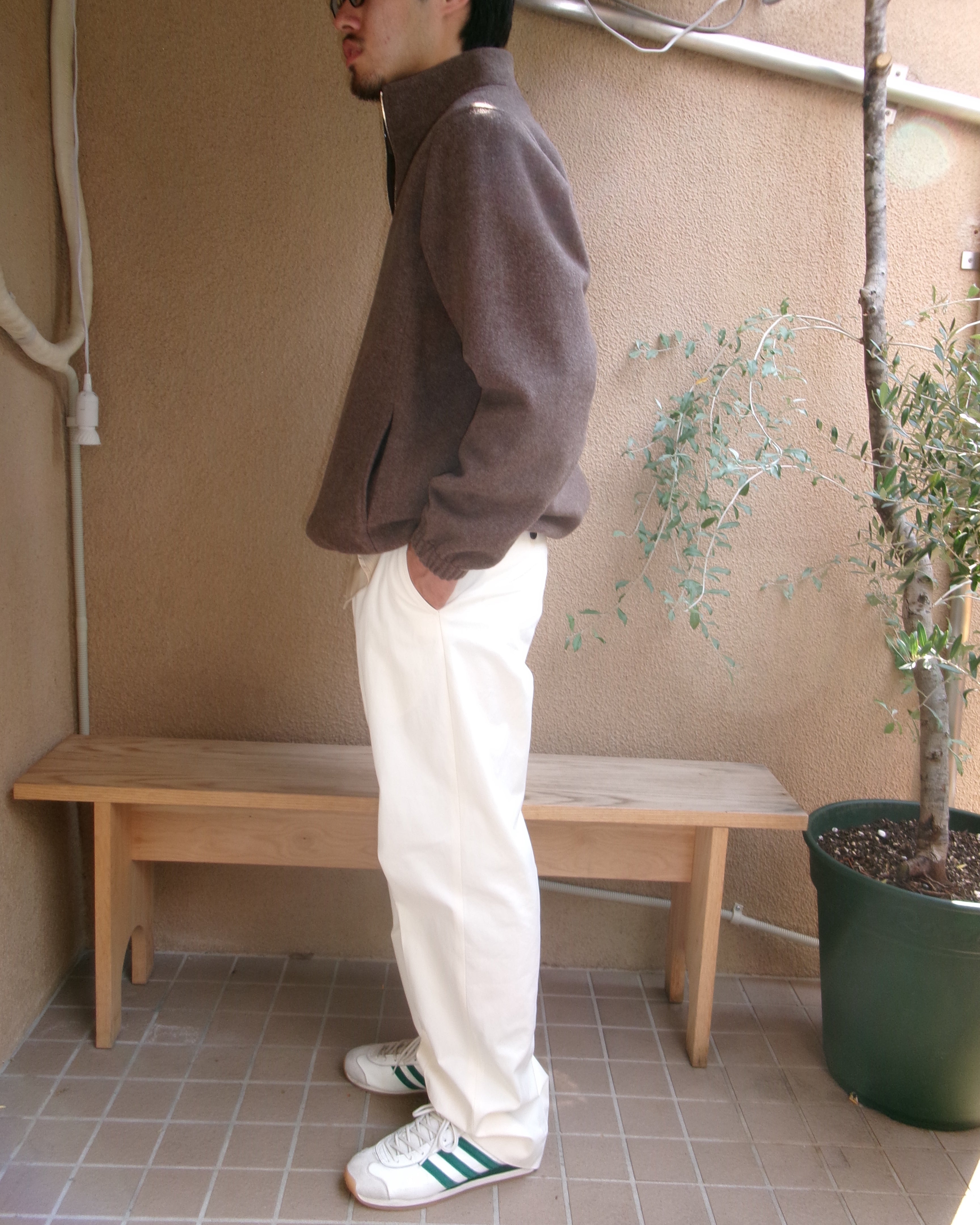 FUJI BRUSHED WOOL PULLOVER(BROWN) – dailystore