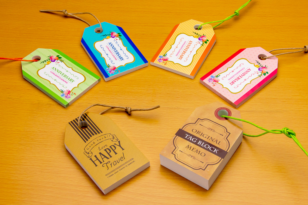 タグブロックメモ|メモ帳オリジナル印刷【メモ工房】｜ノベルティ