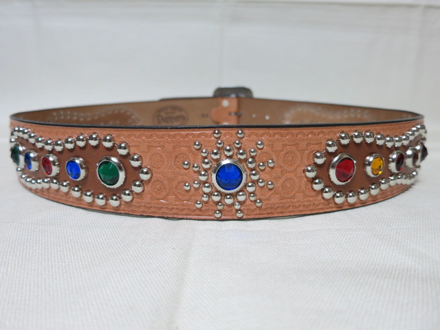 Studs Belt Made by ACE WESTERN BELTS LOT1188A | dapper's
