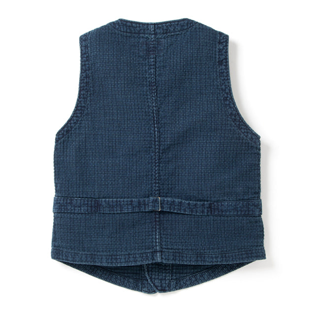 インディゴ刺し子ベスト【4571】 – STUDIO D'ARTISAN ONLINE STORE