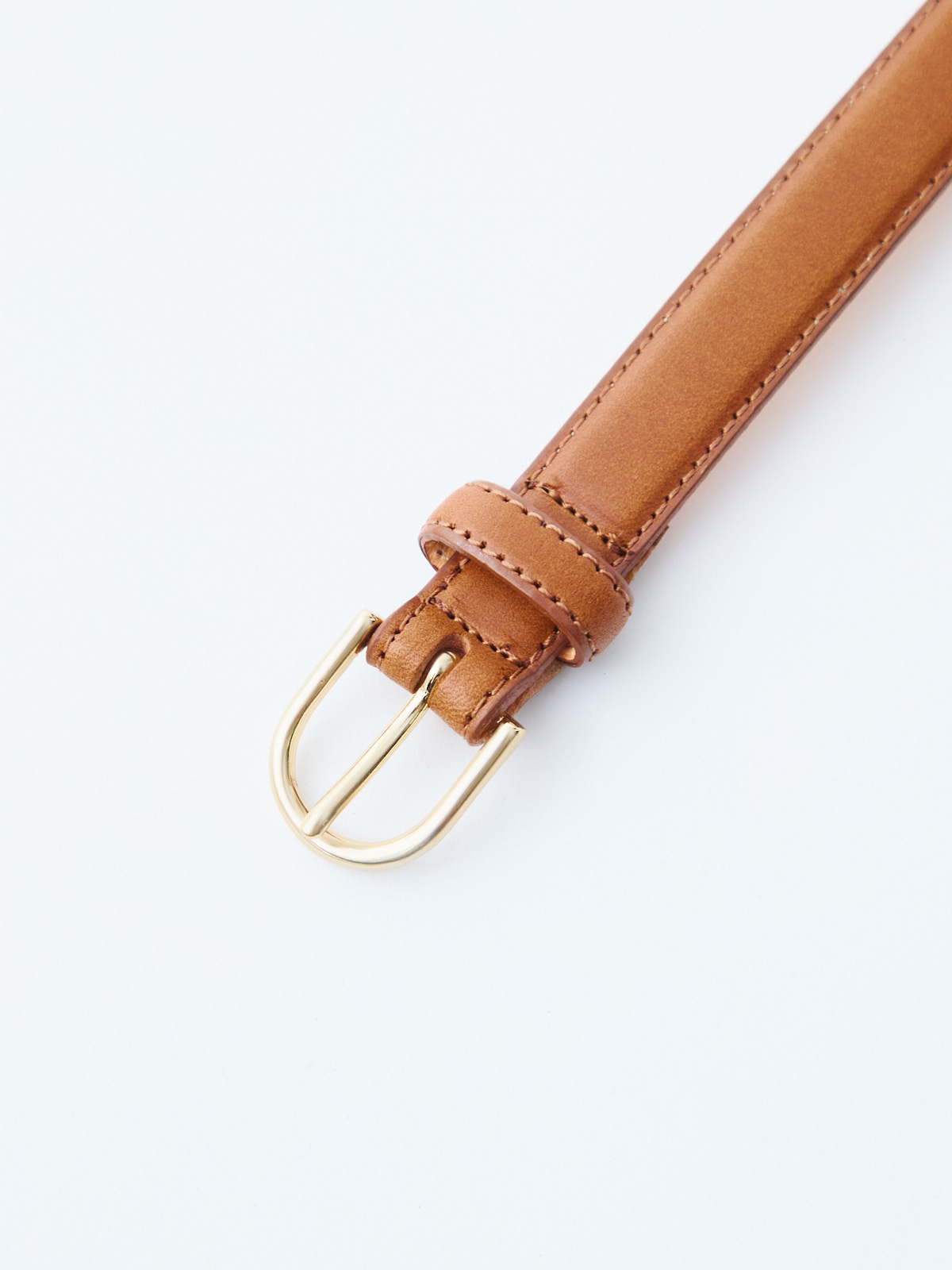 BUTTERO レザーベルト/キャメル | Factelier (ファクトリエ)