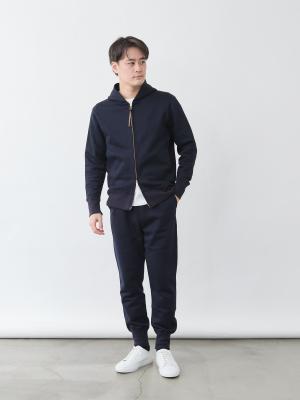 超高密度スウェットパンツ/ネイビー | Factelier (ファクトリエ)