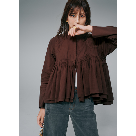 Curensology]レイヤードギャザーブラウス | KOBUNSHA SELECT SHOP