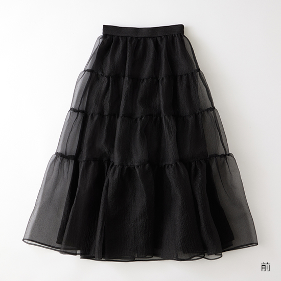 優待価格[THREE SQUARE]ティアードチュールスカート | KOBUNSHA SELECT