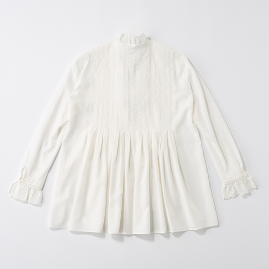 L'AUBE BLANC]ジオメトリックレースブラウス | KOBUNSHA SELECT SHOP