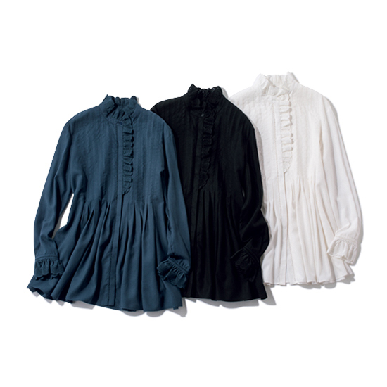 L'AUBE BLANC]ジオメトリックレースブラウス | KOBUNSHA SELECT SHOP