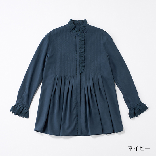 L'AUBE BLANC]ジオメトリックレースブラウス | KOBUNSHA SELECT SHOP