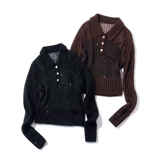 L'AUBE BLANC]スパンシアーポロニット | KOBUNSHA SELECT SHOP | [L