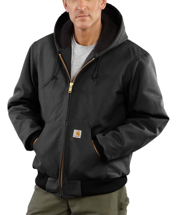 Carhartt Quilt-Flannel Lined Duck Active Jac - Black — Dave's New York