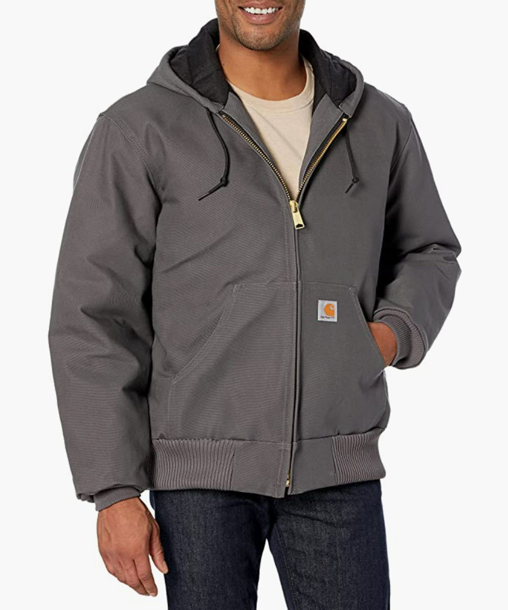 Carhartt Quilt-Flannel Lined Duck Active Jac - Gravel — Dave's New