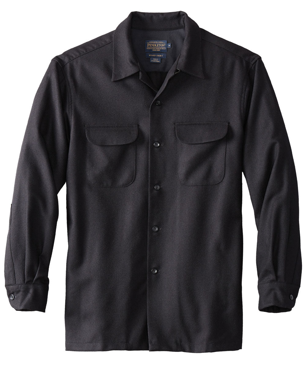 Pendleton Men's Wool Board Shirt - Black — Dave's New York