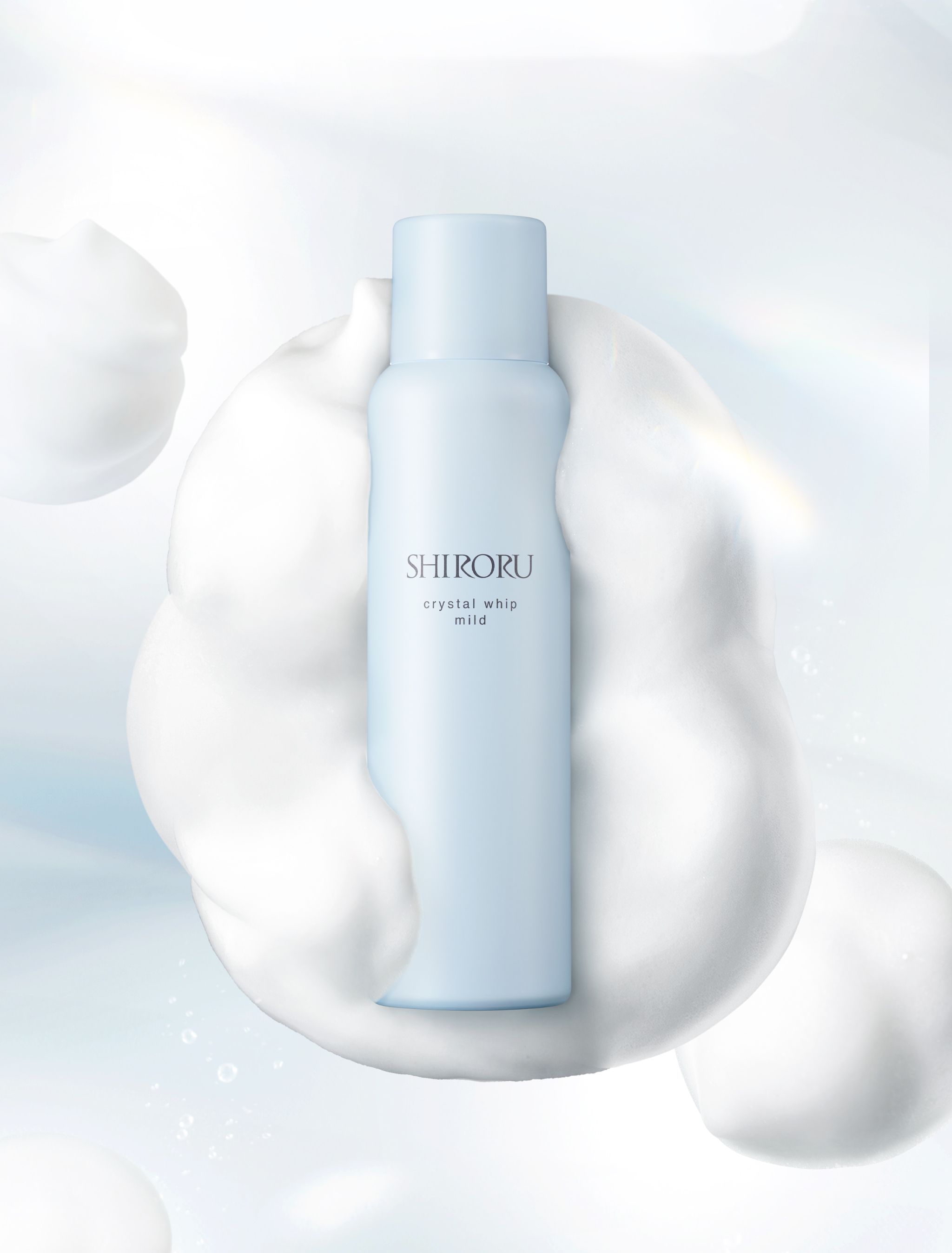 公式】SHIRORU「クリスタルホイップ マイルド」敏感肌用シロルの魔泡。