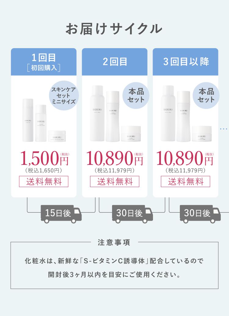 公式】SHIRORUスキンケアセット「クリスタルエッセンスウォーター