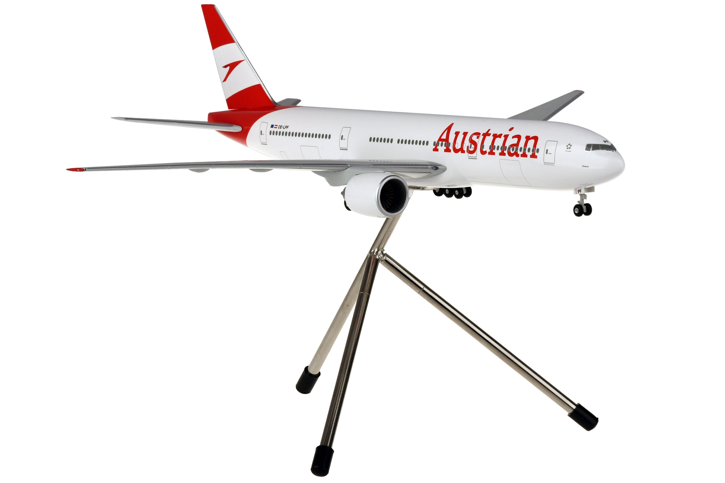 Austrian Airlines Boeing 777-200 with Tripod Stand 1.200 Scale