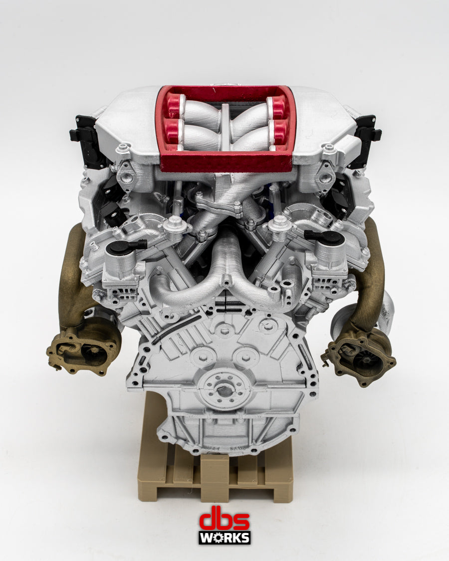 1/4 VR38DETT (Nissan GT-R R35) Scale Engine - Assembled – dbsworks