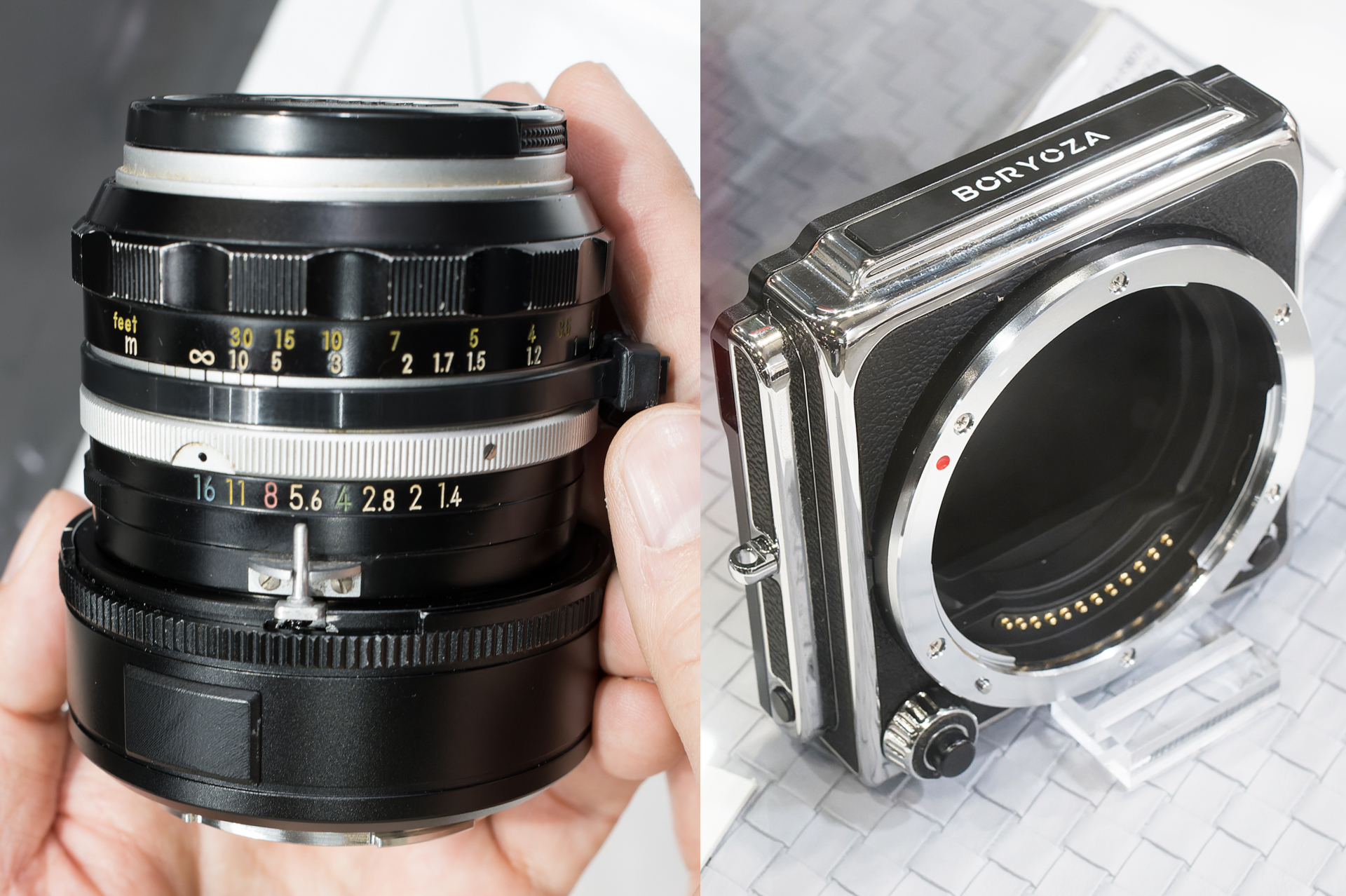 CP+2026】“カニ爪”対応のニコンF→Zアダプター、富士フイルムGFXが