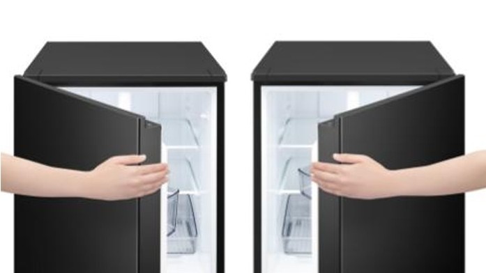 ドア開閉方向を自在に変更 単身世帯向け冷蔵庫新製品 シャープ | 電波