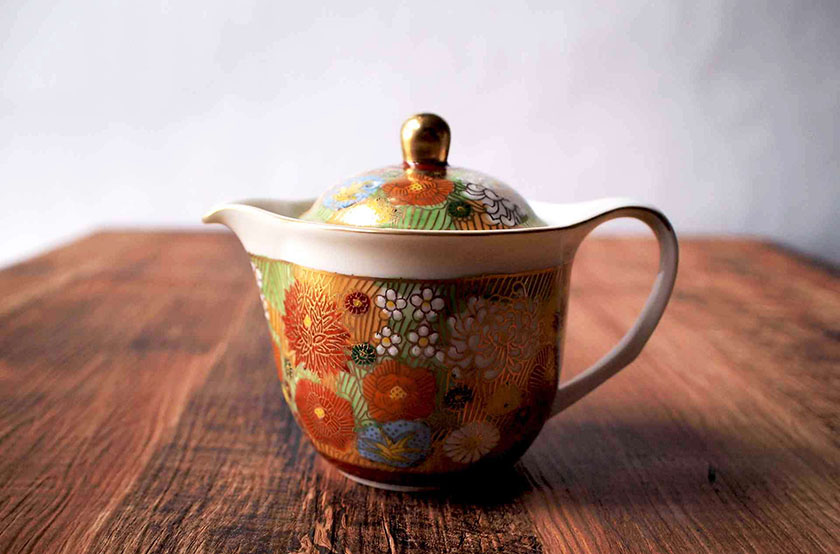送料無料】 ポット急須 金花詰 / 退職祝い 定年 ティーポット お茶