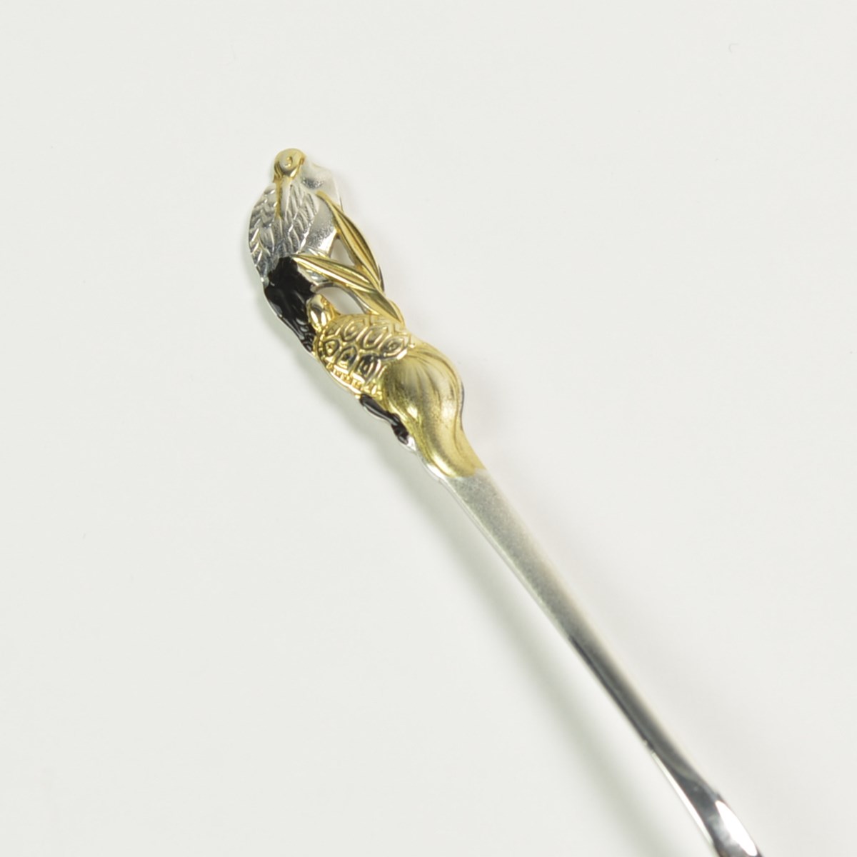 送料無料】 銀製 コーヒースプーン 鶴亀 / セット ティー コーヒー