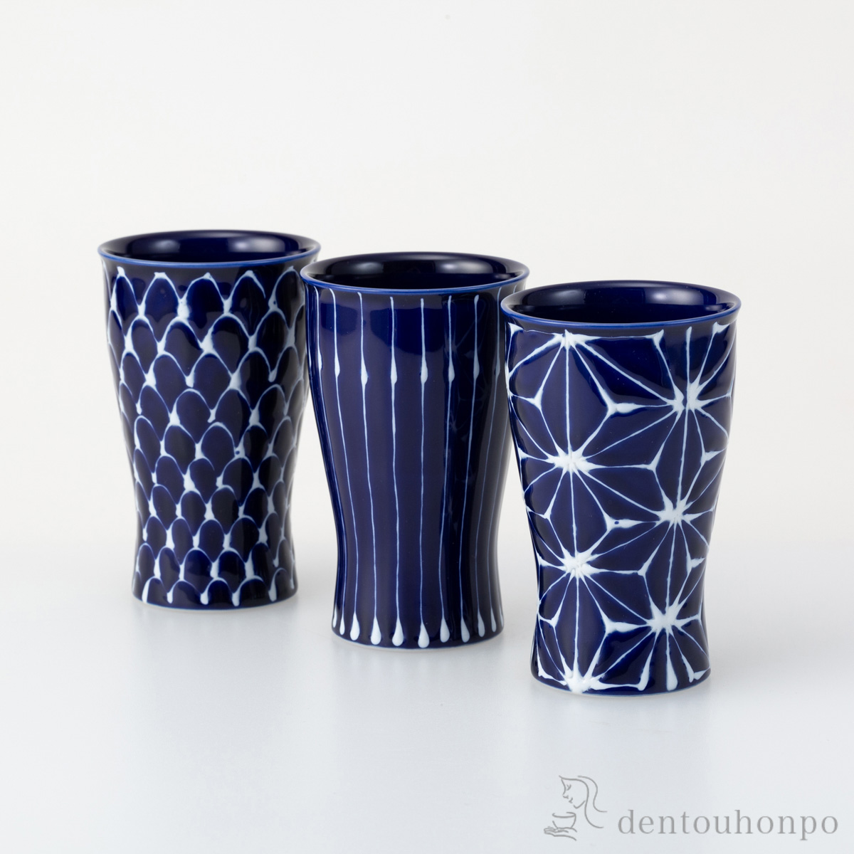 送料無料】 琉璃 smart1／2 3個セット / 焼酎グラス ビアカップ ビール