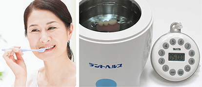 デントヘルス超音波入れ歯クリーンキット/除菌液 | デントヘルスの