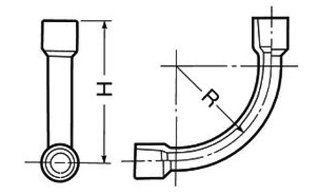 電材 BLUEWOOD / 未来工業 N-36 ノーマルベンド 適合管VE36 色グレー