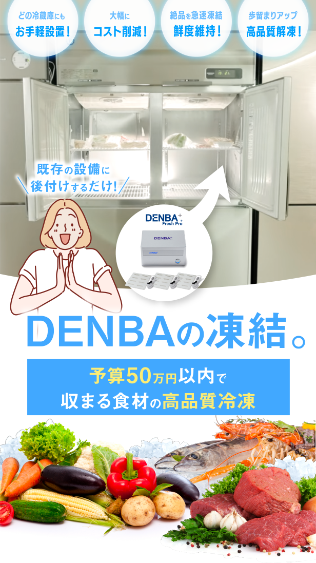 DENBAの凍結 | 鮮度保持技術DENBA公式販売店の株式会社ボイス