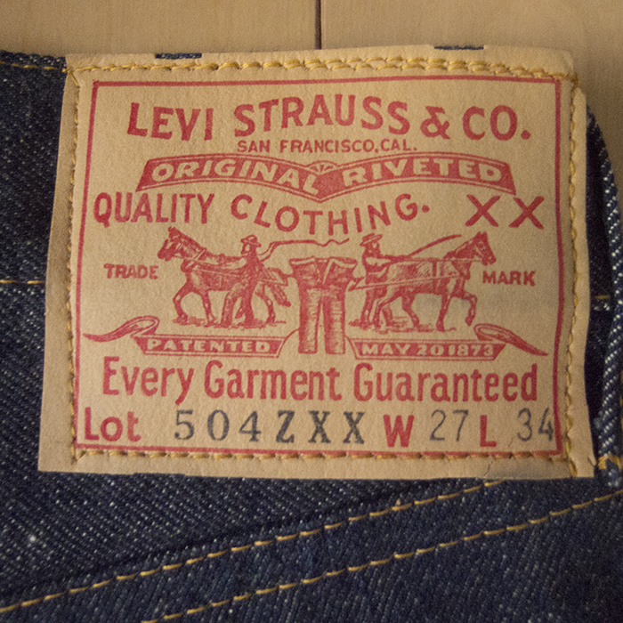 LEVI'S 504ZXX (paper patch with guarantee) <Denim Archives>