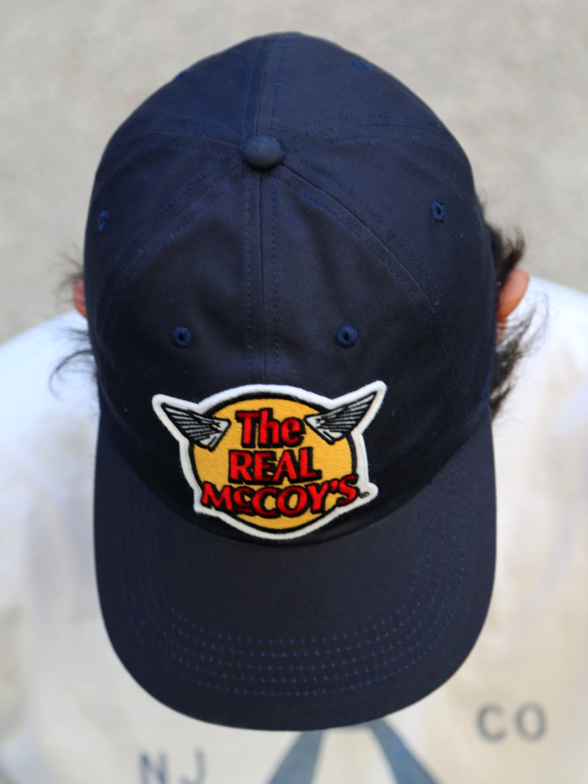 The Real McCoy's MA23001 Logo Baseball Cap – Navy | denimheads.cz