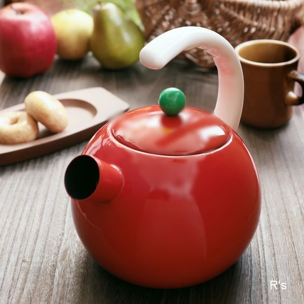 Ejiry エジリー 資生堂 レトロ ケトル Singing Vegetable 赤 未使用品