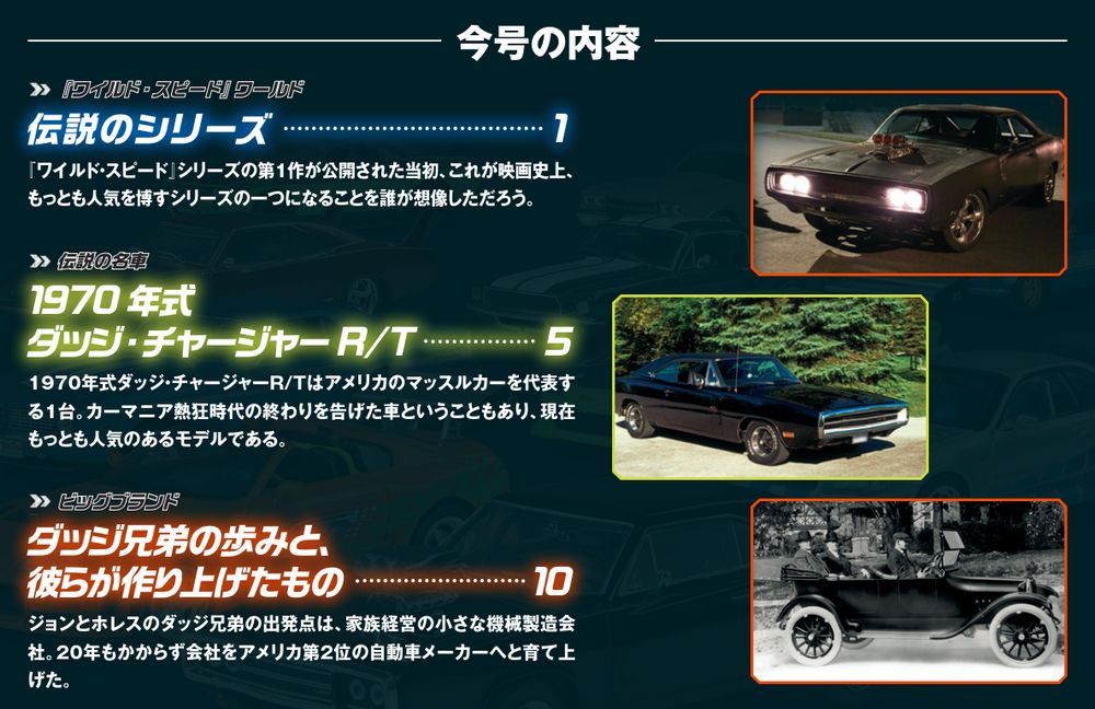 ワイルド・スピード カー コレクション 創刊号 | デアゴスティーニ公式