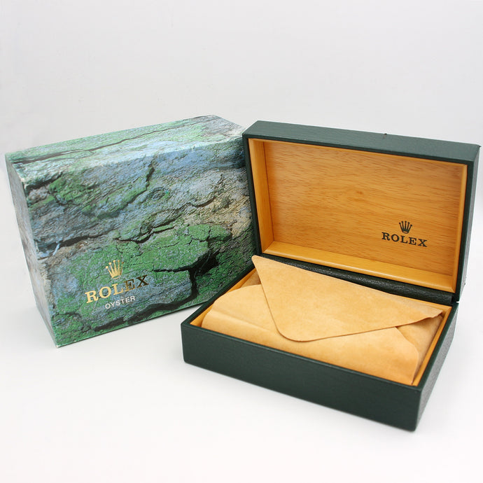 Rolex Watch Box | Vintage Box Men Green with dark green stitching