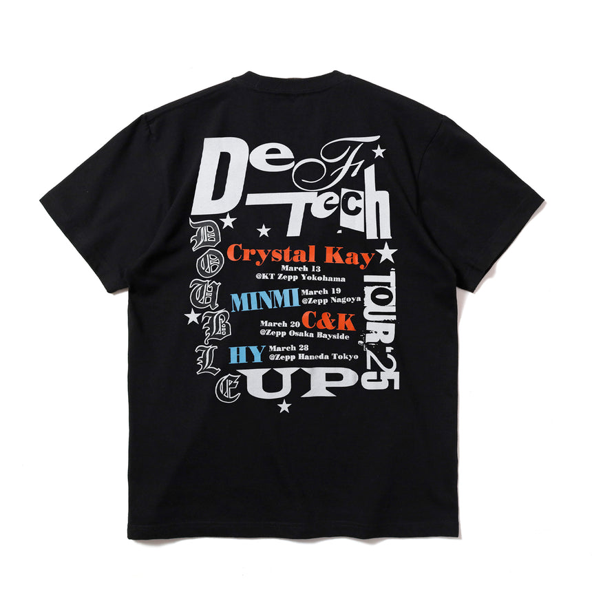 Double Up 2025 Tour-Tee Black – Def Tech STORE
