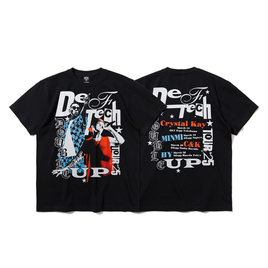 Double Up 2025 Tour-Tee Black – Def Tech STORE