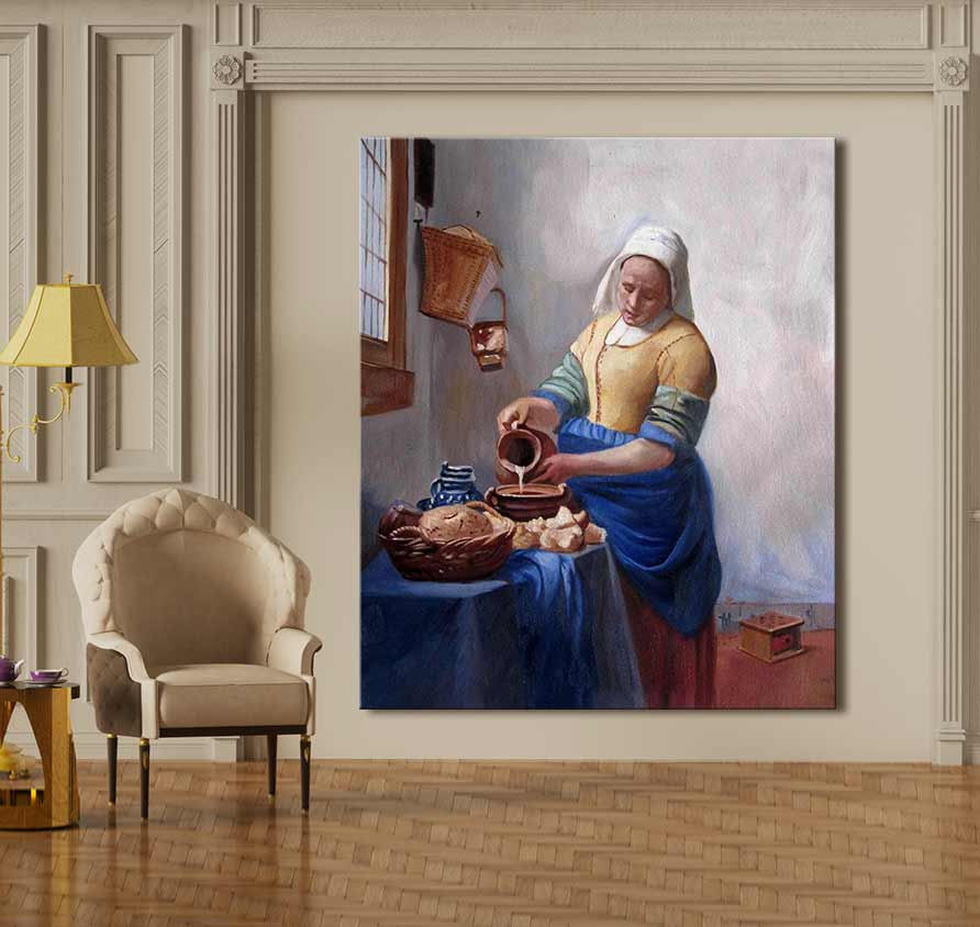 Johannes Vermeer – Het Melkmeisje – degrootmeesters.com