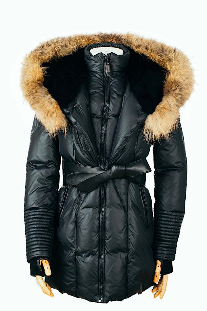 Sophie Down Jacket With Fur Trim | DEJAVU | Coats – Dejavu NYC
