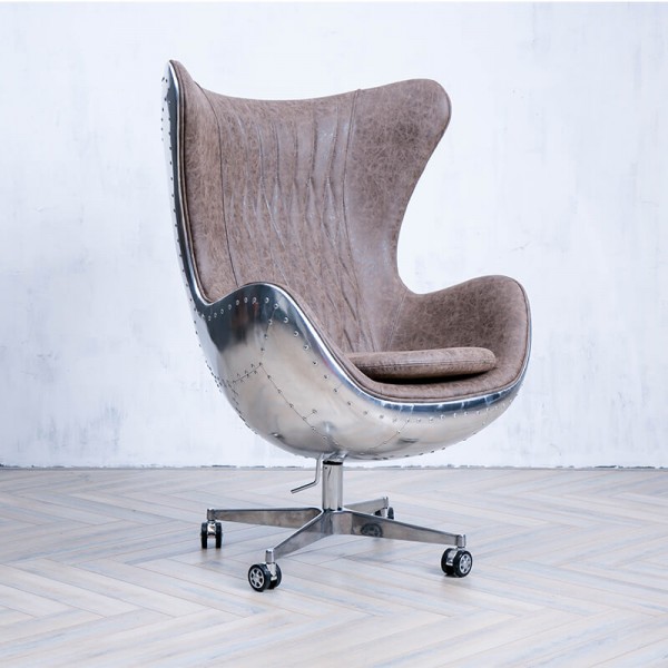 キャスター付きエッグチェア モカ（リプロダクト） | グランピング用品