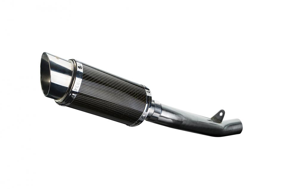 Slip-On 8-inch Round Carbon Fiber Muffler for ZX-6R Ninja 636