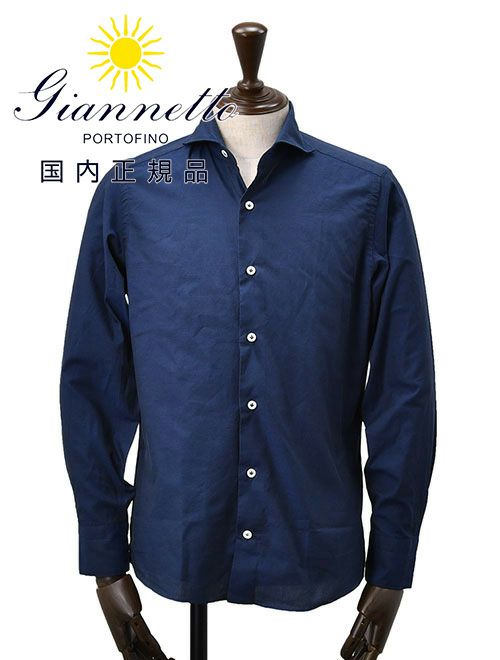 ジャンネット GIANNETTO 長袖カジュアルシャツ メンズ コットン